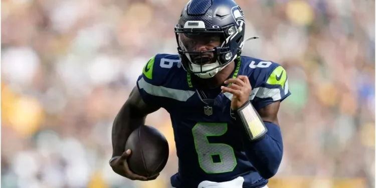 Jalen Milroe of the Seattle Seahawks – Patrick McDermott/Getty Images