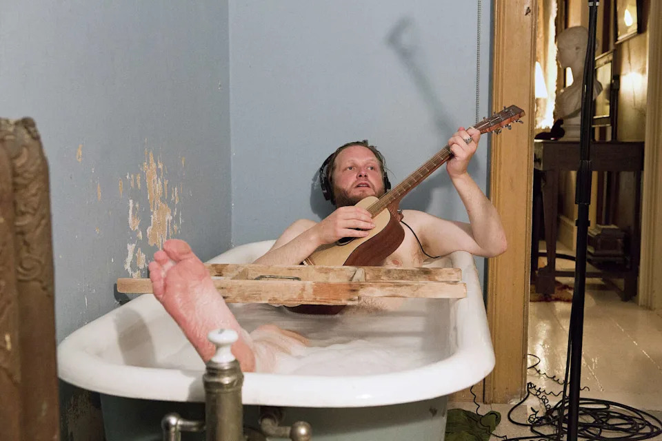 A still image from Ragnar Kjartansson's 