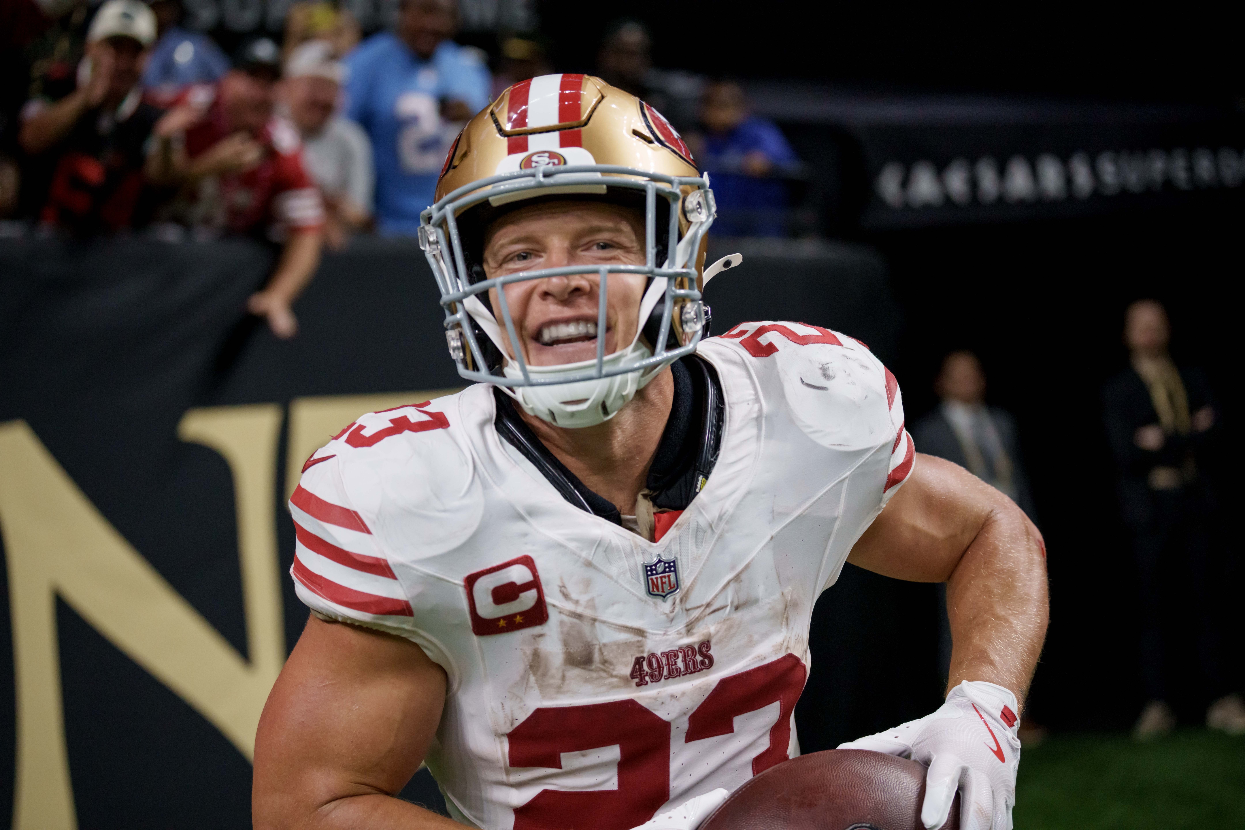 nfl picks Christian McCaffrey San Francisco 49ers predictions best bet odds