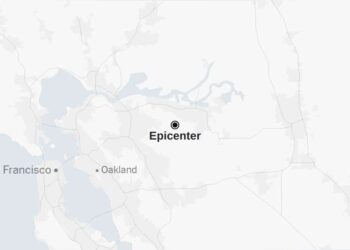 Map: 3.3-Magnitude Earthquake Strikes the San Francisco Bay Area