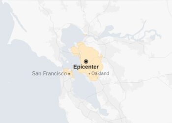 Map: 4.3-Magnitude Earthquake Strikes the San Francisco Bay Area