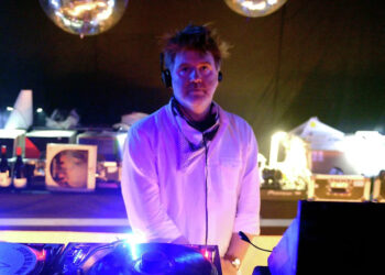 Musician James Murphy of LCD Soundsystem spins at Despacio during the 2016 Coachella Valley Music & Arts Festival. (Matt Cowan/Getty Images)