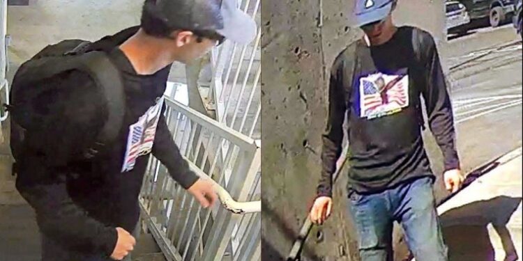 These images released by the Federal Bureau of Investigation (FBI) on Sept. 11, 2025 shows a photo of a person of interest in the investigation into the fatal shooting of Charlie Kirk that occurred on September 10, 2025, at Utah Valley University in Orem, Utah.