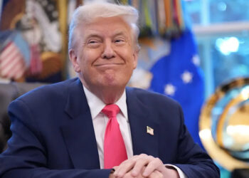 Trump signed a proclamation earlier in the day slapping a $100,000 fee on new H-1B visa applications. / Andrew Harnik / Getty Images