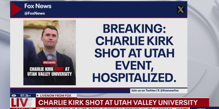 BREAKING: Charlie Kirk shot at Utah campus