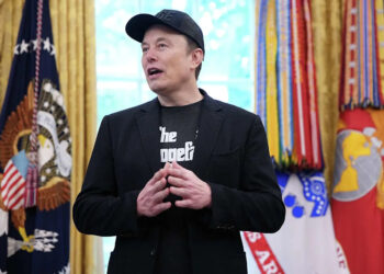 Tesla CEO Elon Musk speaks alongside U.S. President Donald Trump in the Oval Office of the White House on May 30, 2025, in Washington, D.C. (Kevin Dietsch/Getty Images)