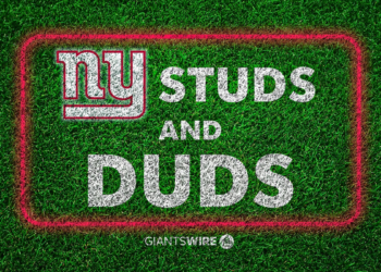 Studs and duds from New York Giants' Week 9 loss to 49ers