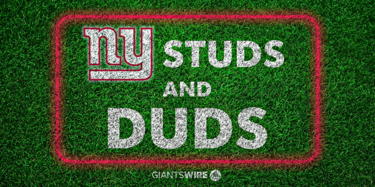 Studs and duds from New York Giants' Week 9 loss to 49ers