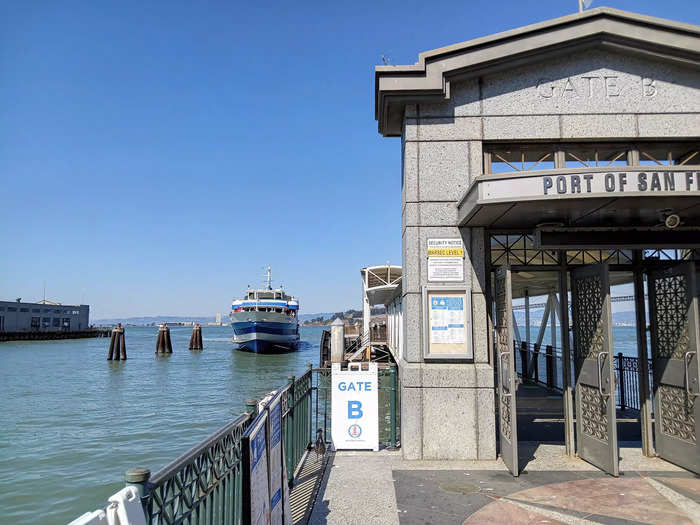 When the ferry arrived, I tapped my card and boarded the vessel.