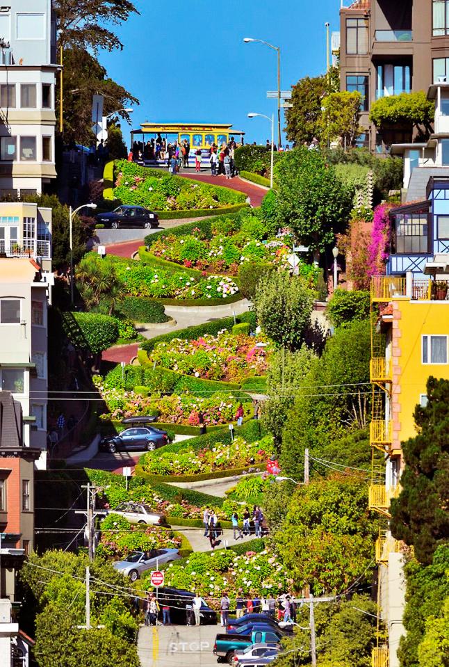  The dizzying Lombard Street