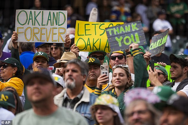 Oakland Athletics fans protested and cried during their final game in Oakland before the team heads to Las Vegas