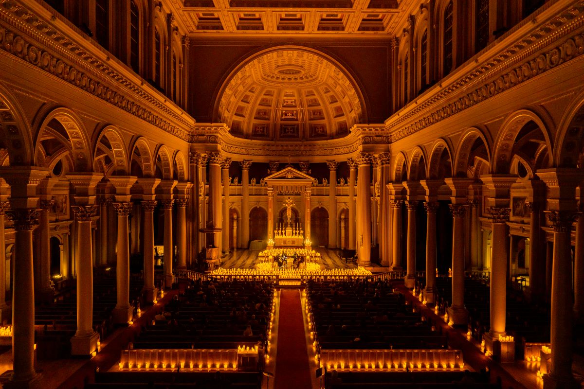 A Candlelight concert inside St Ignatius Church, San Francisco