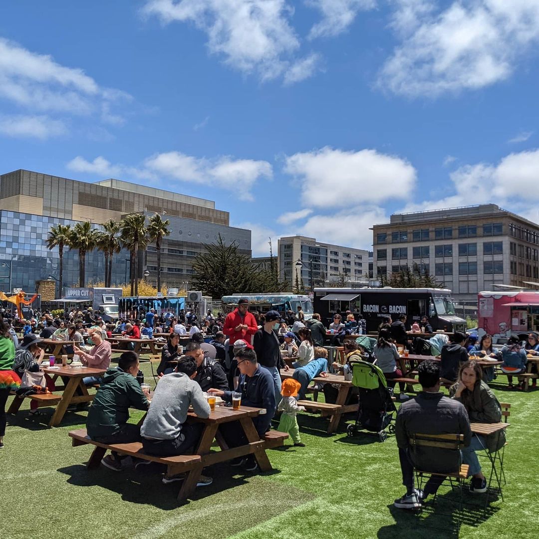 Beer garden at SPARK Social SF