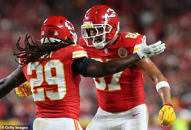 Travis Kelce has stepped up since Rashee Rice's injury with 16 catches for 159 yards in the last two games